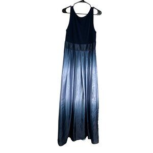 SLNY Navy and Silver Ombre Dress